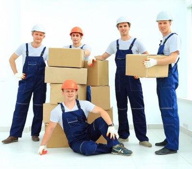 Surrey Movers staff following safe moving procedures at the end of a job