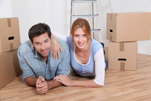Professional house removalists transporting belongings to a new Surrey property
