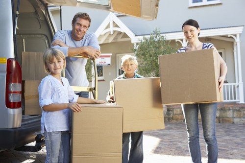 Careful furniture handling during a local Surrey house relocation