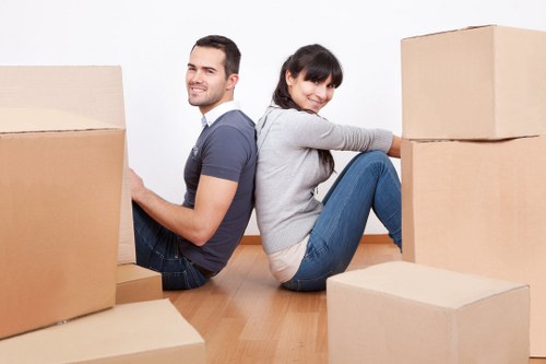 Reliable Surrey movers completing the final stage of a relocation