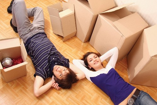 Careful wrapping and protection of fragile household items during a move